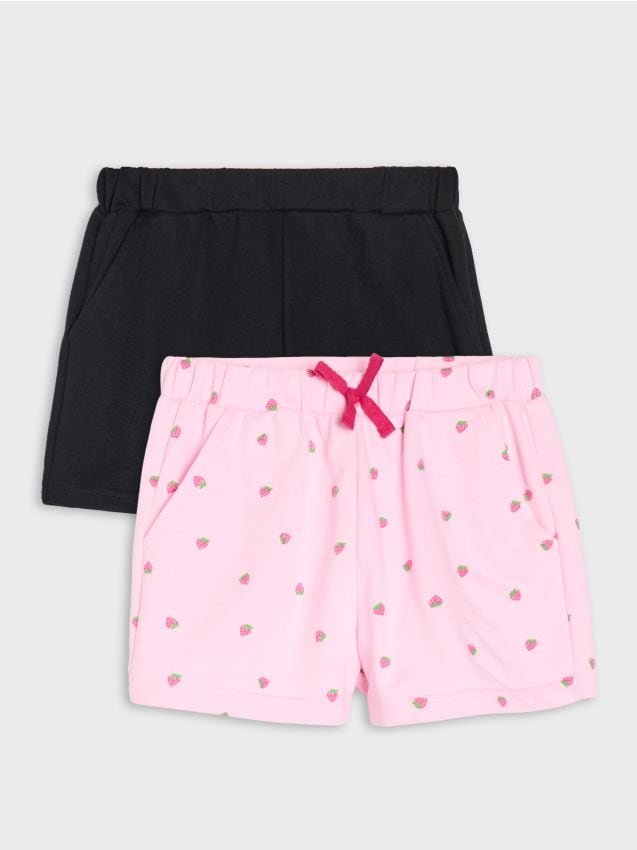 Sinsay - Pantaloni scurți din tricot French Terry 2 Pack - multicolor