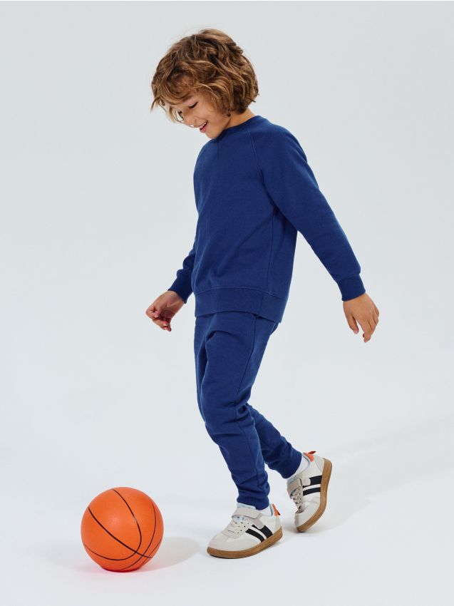 Sinsay - Set bluză și pantaloni sport - mid blue