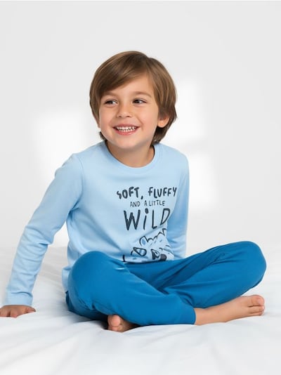 Βαμβακερή πιτζάμα με στάμπα