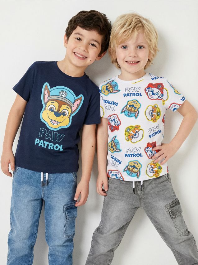 Sinsay - Tricouri din bumbac cu imprimeu PAW Patrol 2 pack - multicolor