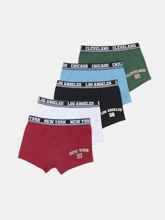 Sinsay - Boxeri cu bumbac 5-pack - multicolor