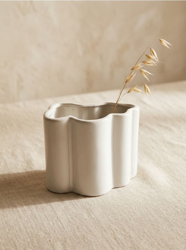 Sinsay - Vază ceramică - alb