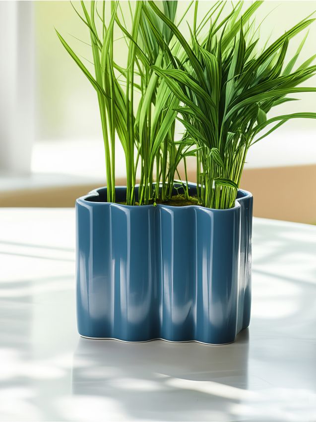 Sinsay - Keramická váza - tmavomodrá