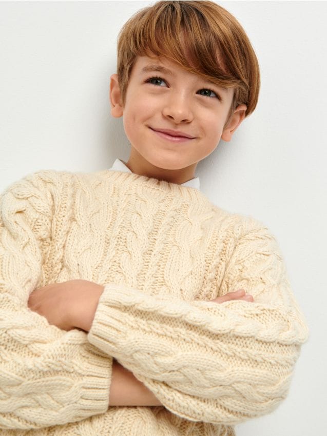 Sinsay - Πουλόβερ - κρεμ