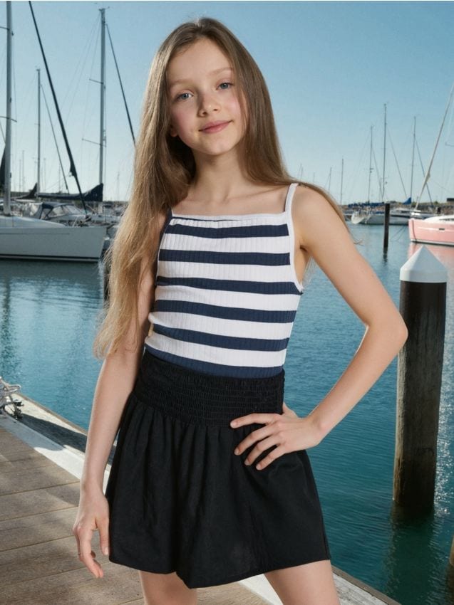 Sinsay - Tricou cu dungi cu dungi din bumbac - multicolor