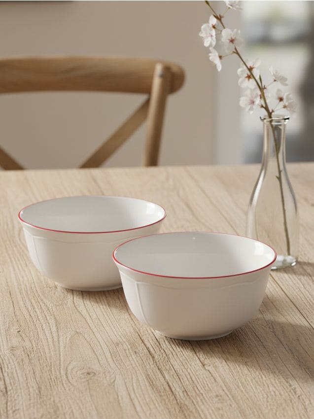 Sinsay - Boluri ceramice set 2 bucăți - roșu