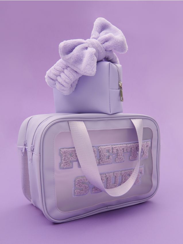 Sinsay - Portfard cu inscriptionare în relief - lavand