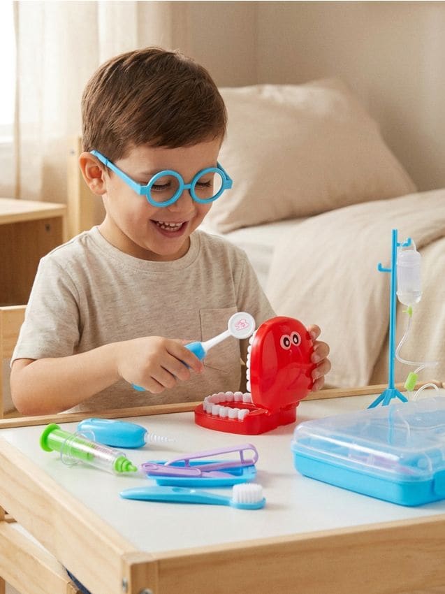 Sinsay - Set de dentist în valiză - light blue
