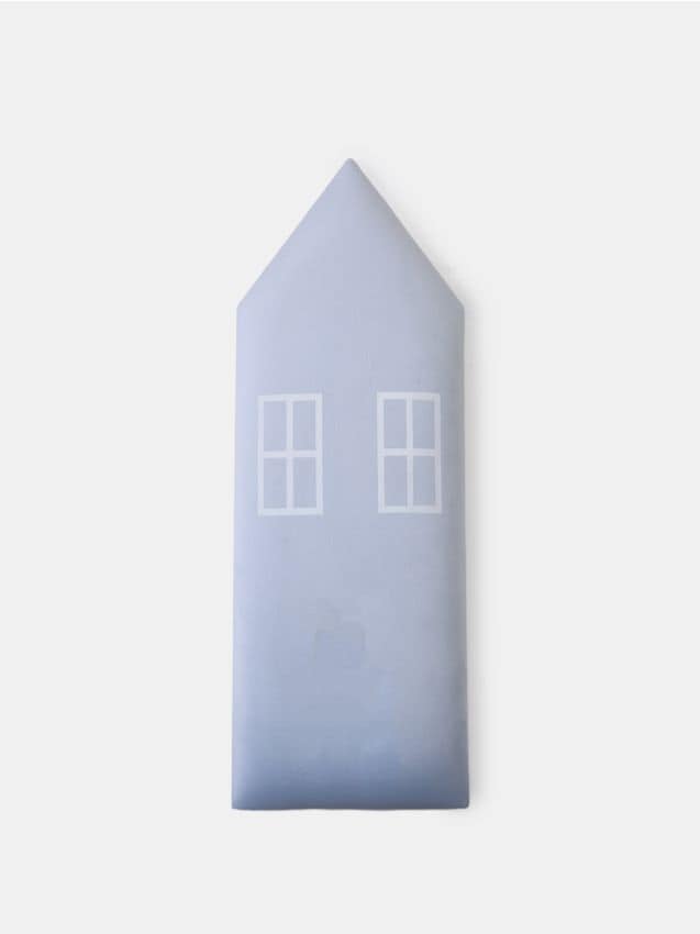 Sinsay - Panou tapițat cu motiv de casă - albastru-pal