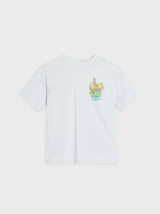 Sinsay - Tricou din bumbac cu imprimeu The Simpsons - Gri-albăstrui