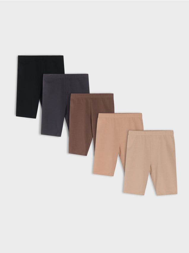 Sinsay - Colanți scurți din bumbac 5 pack - multicolor
