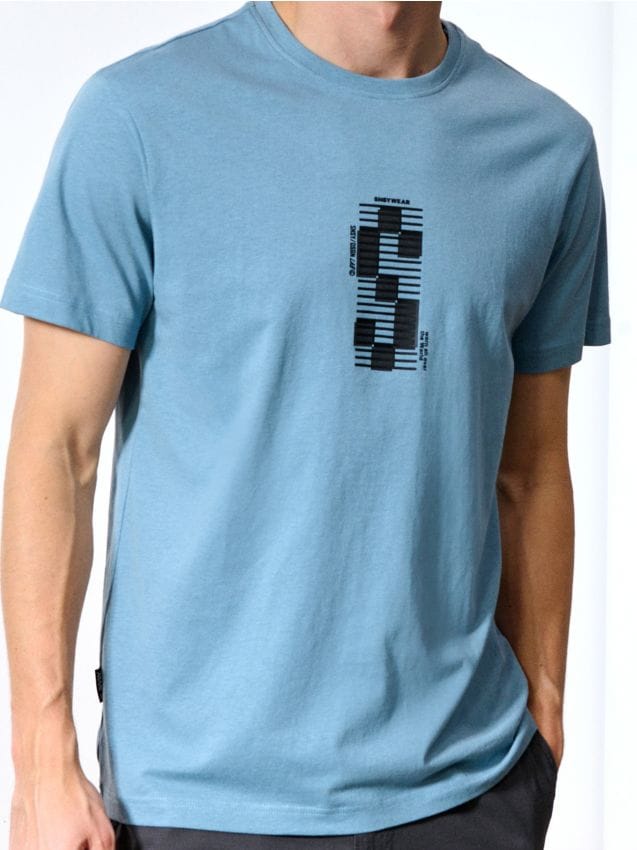Sinsay - Tricou cu mânecă scurtă - light blue