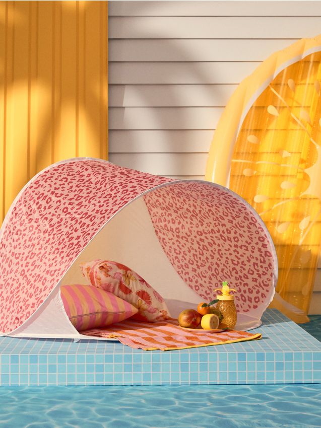 Sinsay - Cort de plajă cu imprimeu leopard - roz-pastel