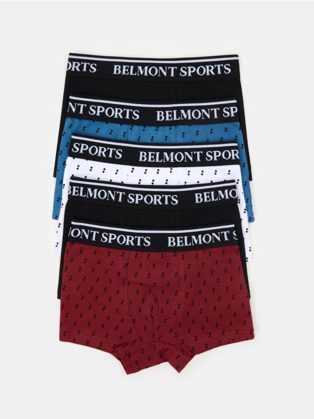 Sinsay - Boxeri din bumbac cu inscripție, set de 5 - multicolor