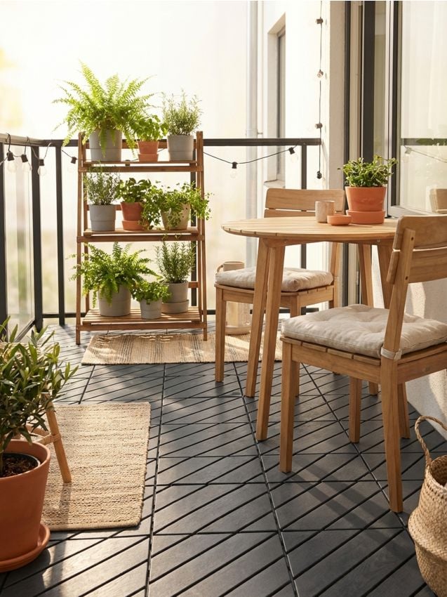 Sinsay - Set de plăci pentru grădină 4 pack - gri-închis