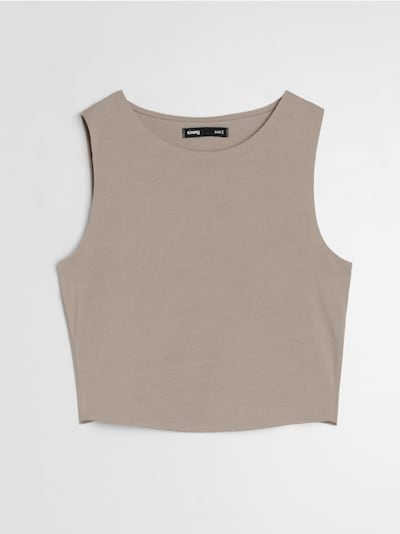 Basic Crop Top aus Baumwolle