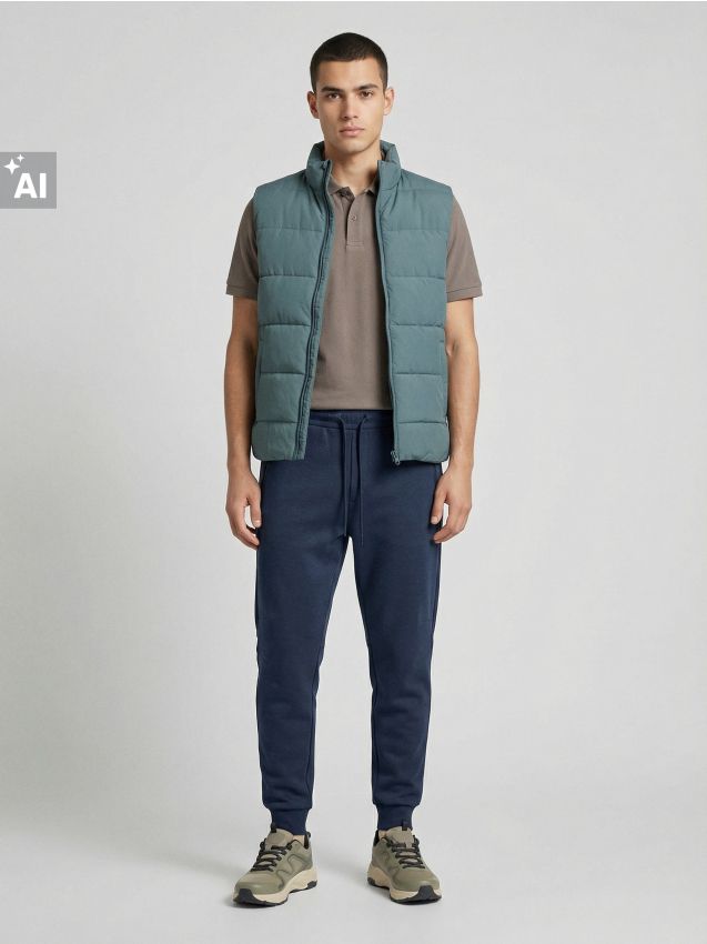 Sinsay - Pantaloni de trening tip jogger - bleumarin