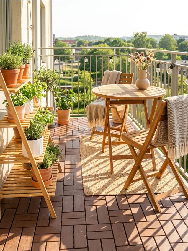 Sinsay - Set de plăci pentru grădină 4 pack - maro