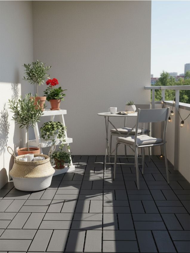 Sinsay - Set de plăci pentru grădină 4 pack - gri-închis