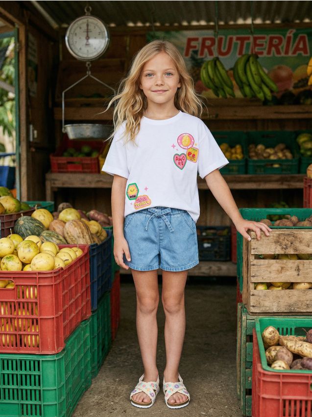 Sinsay - Tricou din bumbac cu imprimeu fructe - alb