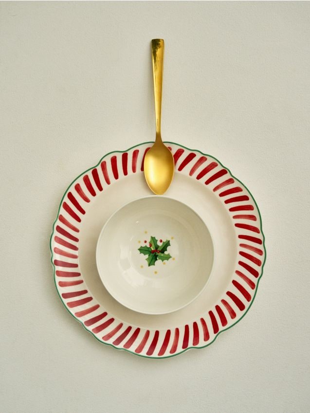 Sinsay - Miska s vianočným motívom - červená