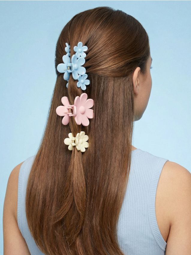 Sinsay - Set de 3 clame de păr - multicolor