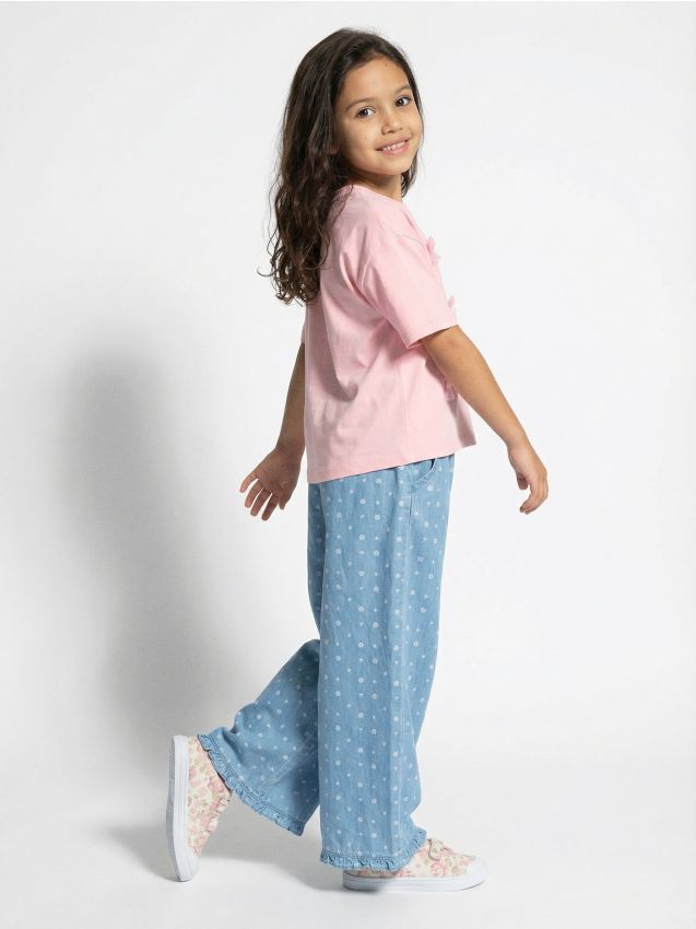 Sinsay - Pantaloni din denim deschis - albastru