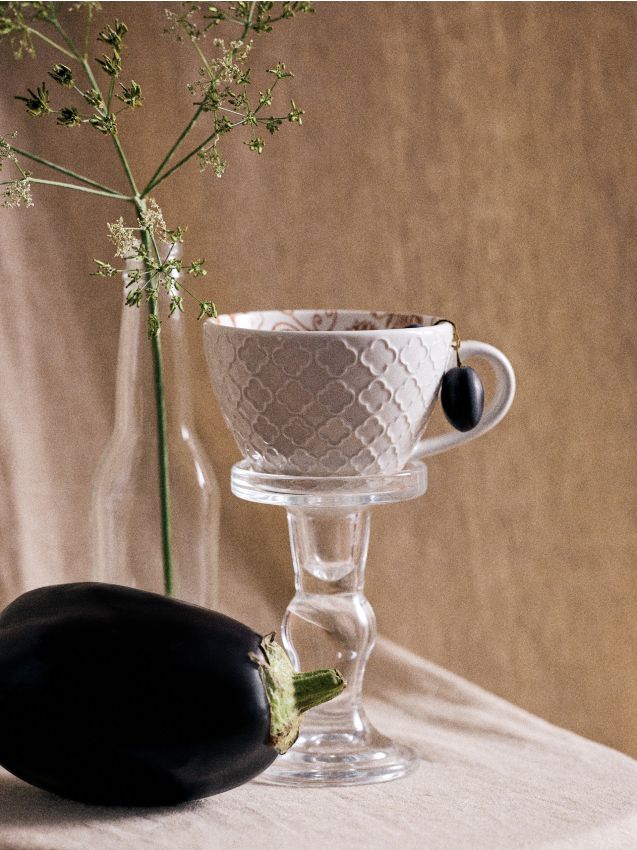 Sinsay - Cană ceramică cu motiv de dovleac - alb