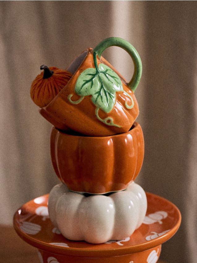 Tazza a forma di zucca - arancione