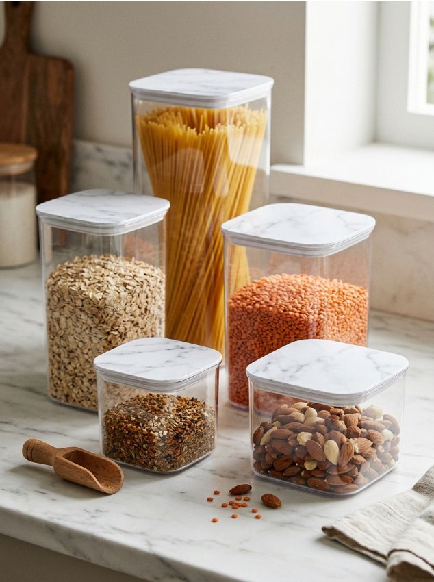 Sinsay - Recipient pentru alimente cu capac - clear