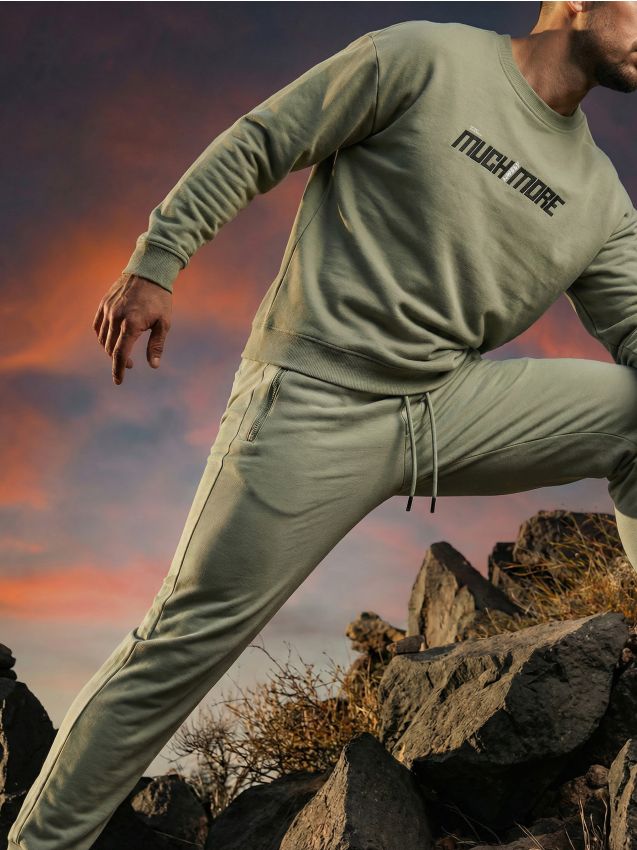 Sinsay - Pantaloni jogger SNSY PERFORMANCE - verde-pal