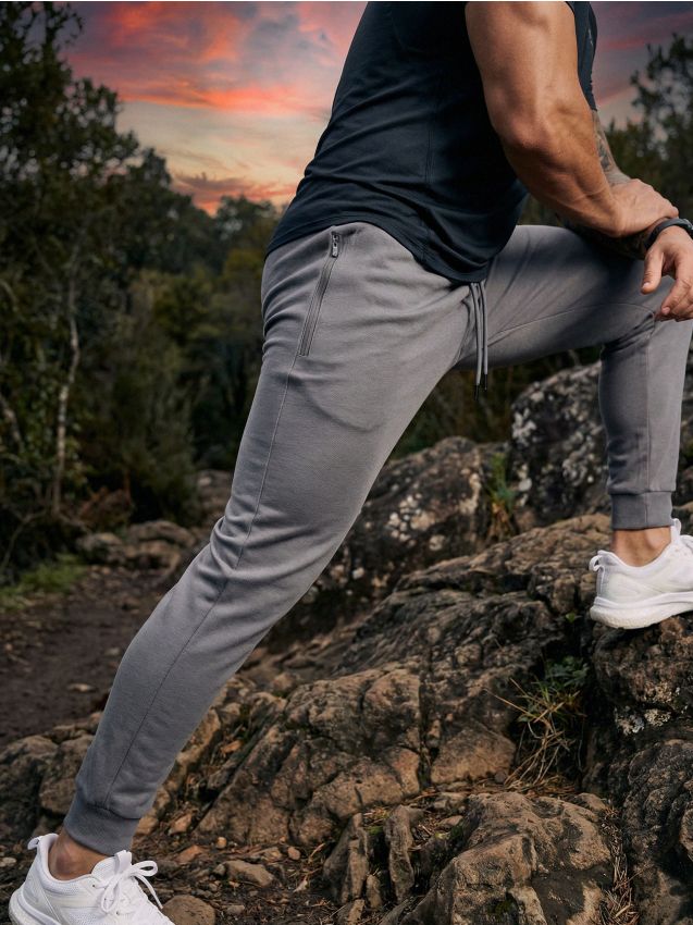 Sinsay - Spodnie jogger sportowe - szary