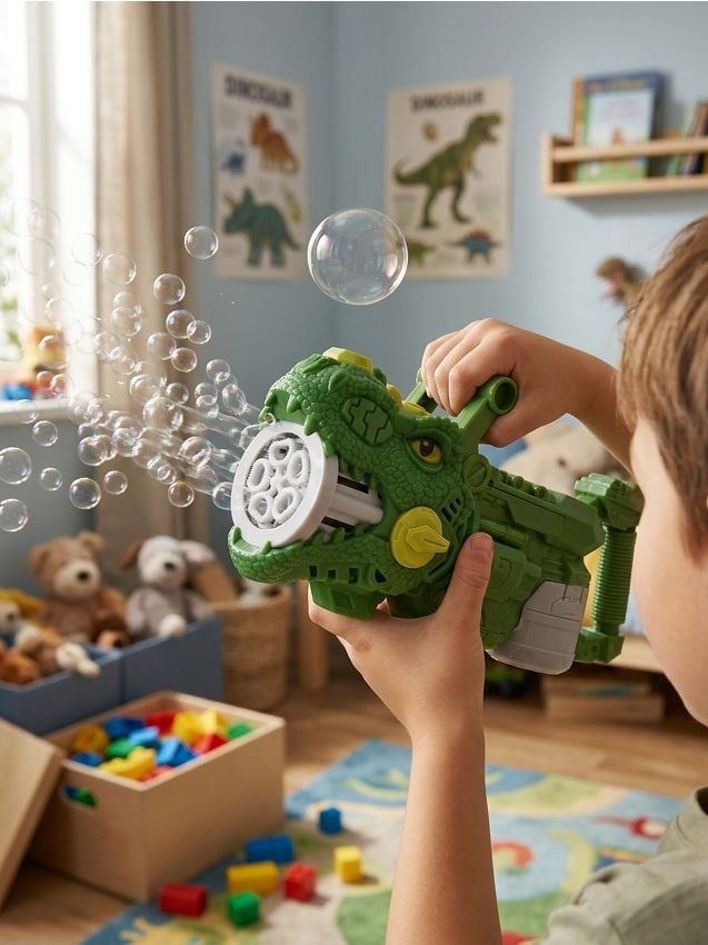 Sinsay - Jucărie – Pistol de bule cu motiv dinozaur - verde