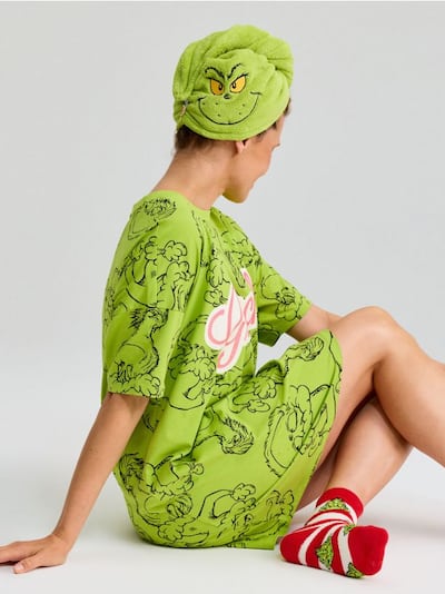 Mikrokiust juukseturban Grinch