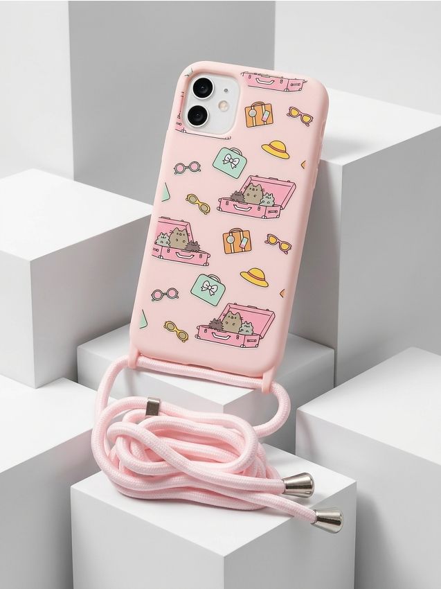 Sinsay - Husă de protecție pentru iPhone 13/14 Pusheen the Cat - roz