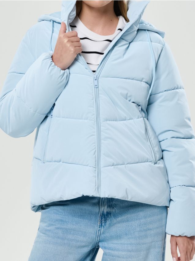 Sinsay - Puffer bunda s izoláciou - svetlomodrá