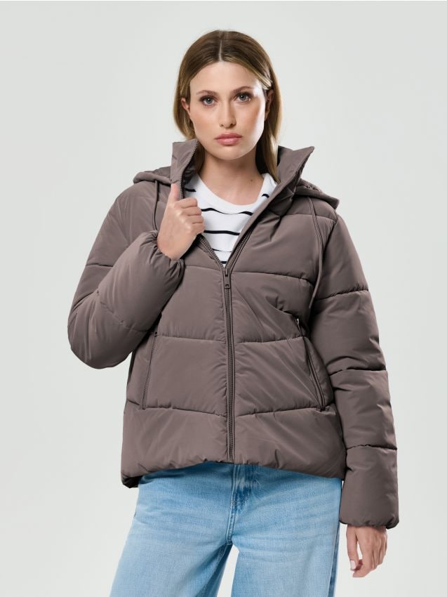 Sinsay - Geacă puffer cu izolație - violet-metalizat