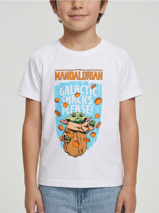 Sinsay - Tricou din bumbac cu imprimeu The Mandalorian - alb