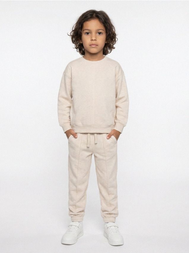 Sinsay - Set bluză și pantaloni sport - bej