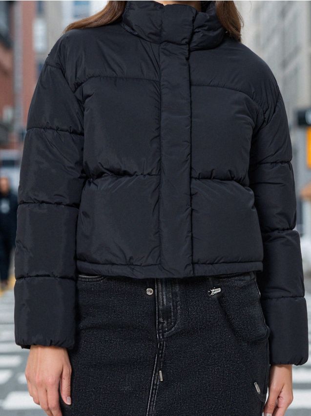 Sinsay - Prešívaná puffer bunda - čierna