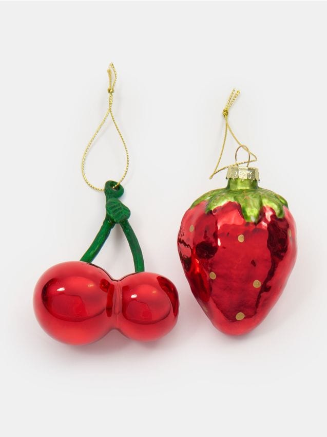 Sinsay - Sklené vianočné gule 2 pack - viacfarebná