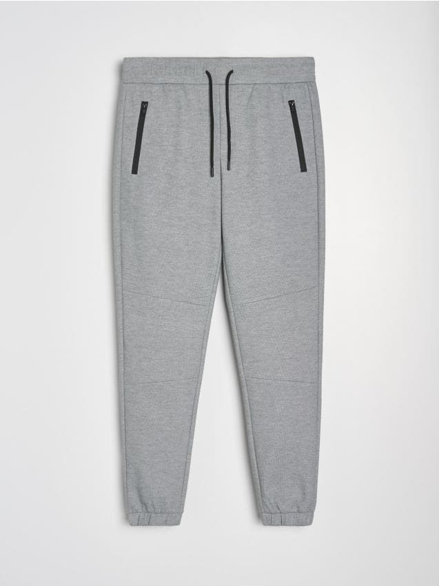 Sinsay - Pantaloni de trening tip jogger - gri deschis