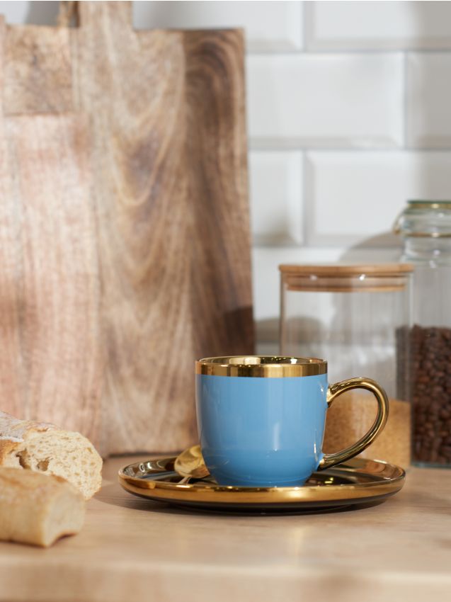 Taza de cerámica - azul pálido - SINSAY