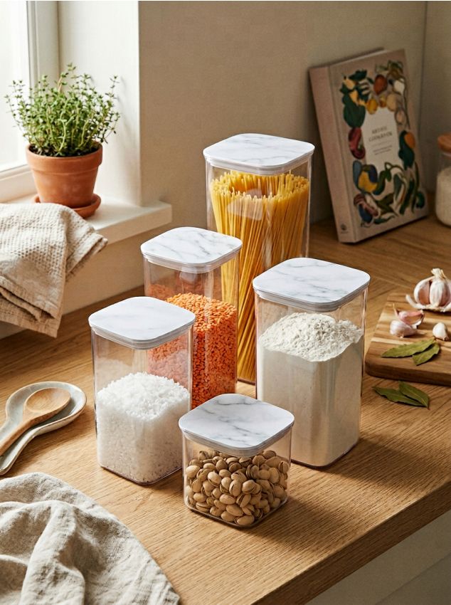 Sinsay - Recipient pentru alimente cu capac - clear