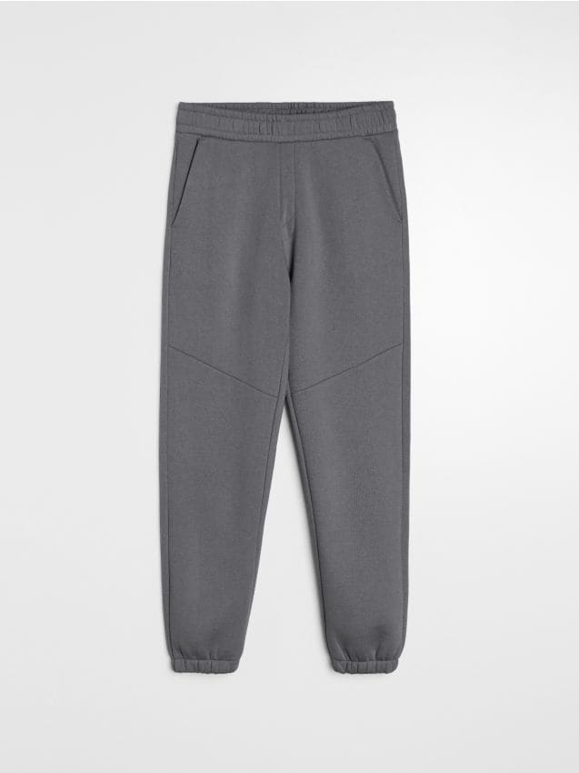 Sinsay - Spodnie dresowe regular fit - szary