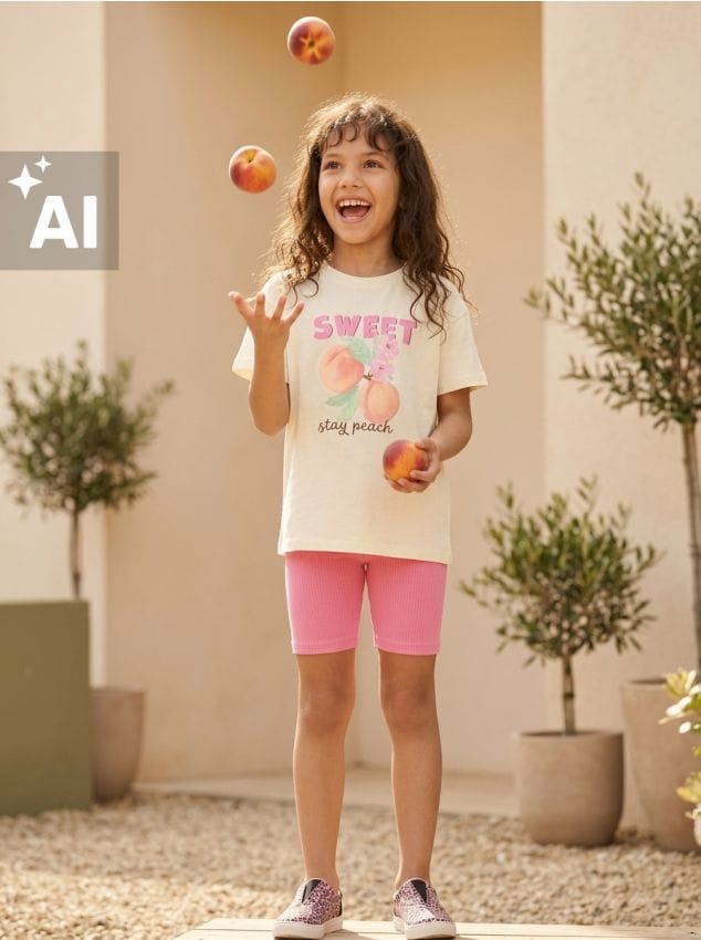 Sinsay - Compleu cu tricou și pantaloni scurți - multicolor