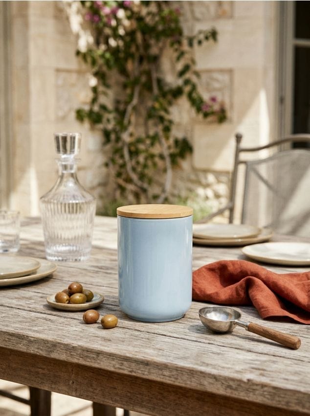 Sinsay - Recipient pentru alimente cu capac - albastru-pal