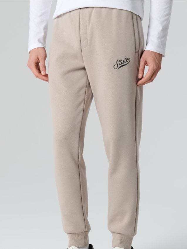 Sinsay - Pantaloni de trening tip jogger - bej