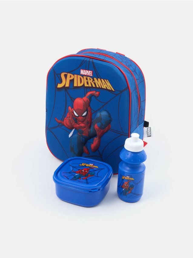 Σετ: σακίδιο, δοχείο φαγητού και μπουκάλι Spider-Man - SINSAY