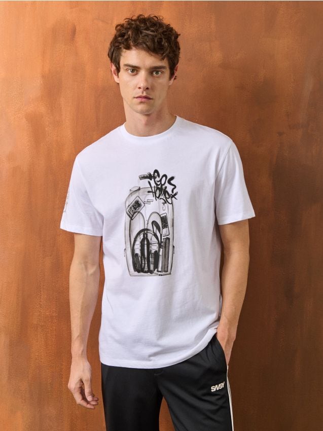 Sinsay - Tricou cu imprimeu - multicolor